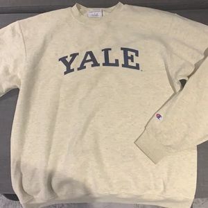 Yale beige crewneck large
